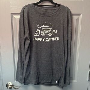 Happy Camper Long Sleeve Tee - Gray
Item #13